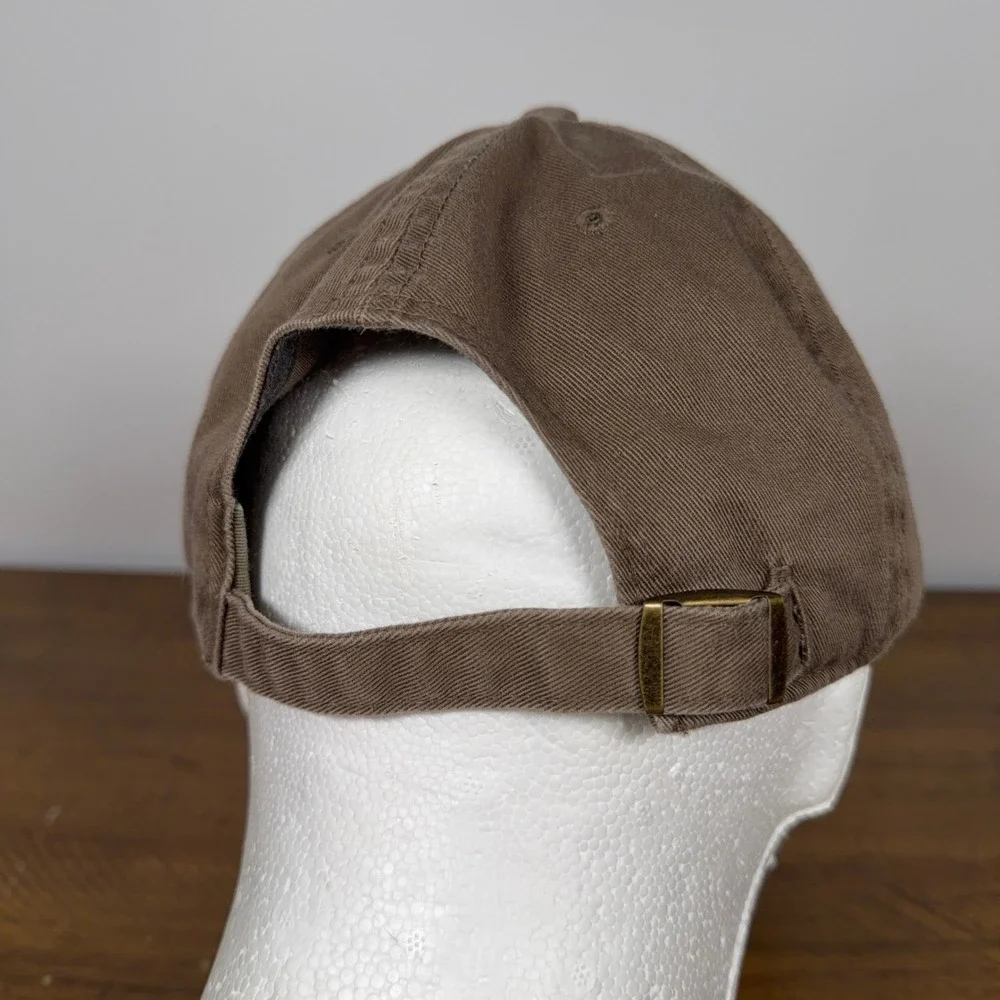 VTG Titleist Hat Mens Brown Script Logo Adjustable Cotton Golf Dad Cap Y2K